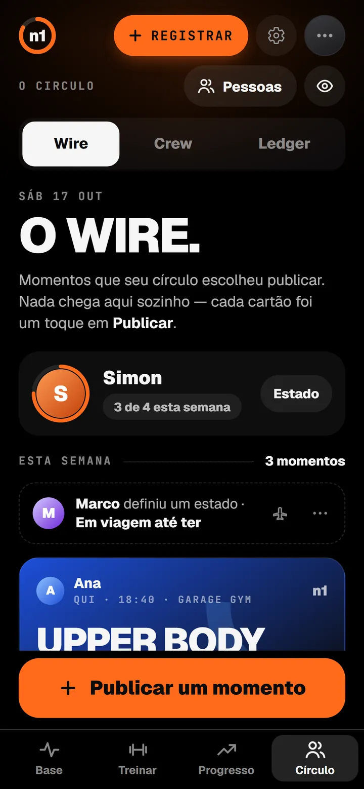 Círculo no n1: o Wire, os momentos que o seu círculo escolheu publicar nesta semana.